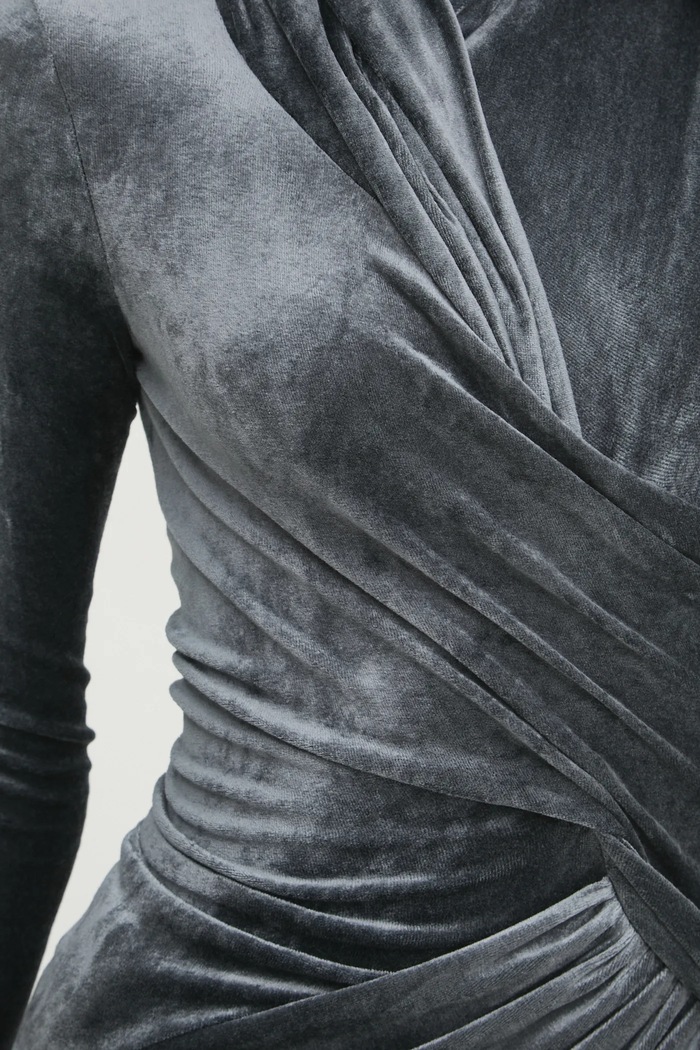 Velur bluza Rick Owens Lilies LI02D5203VST siva
