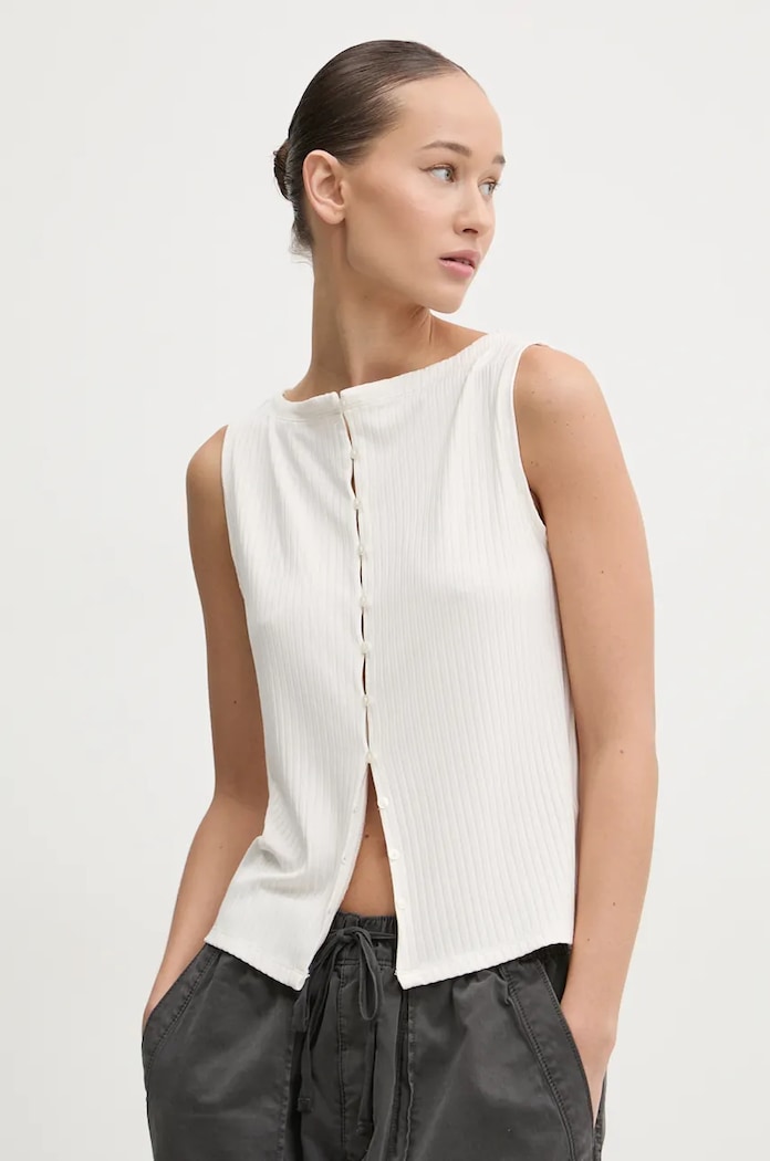 Top Abercrombie & Fitch hladký béžová KI139.4574.101