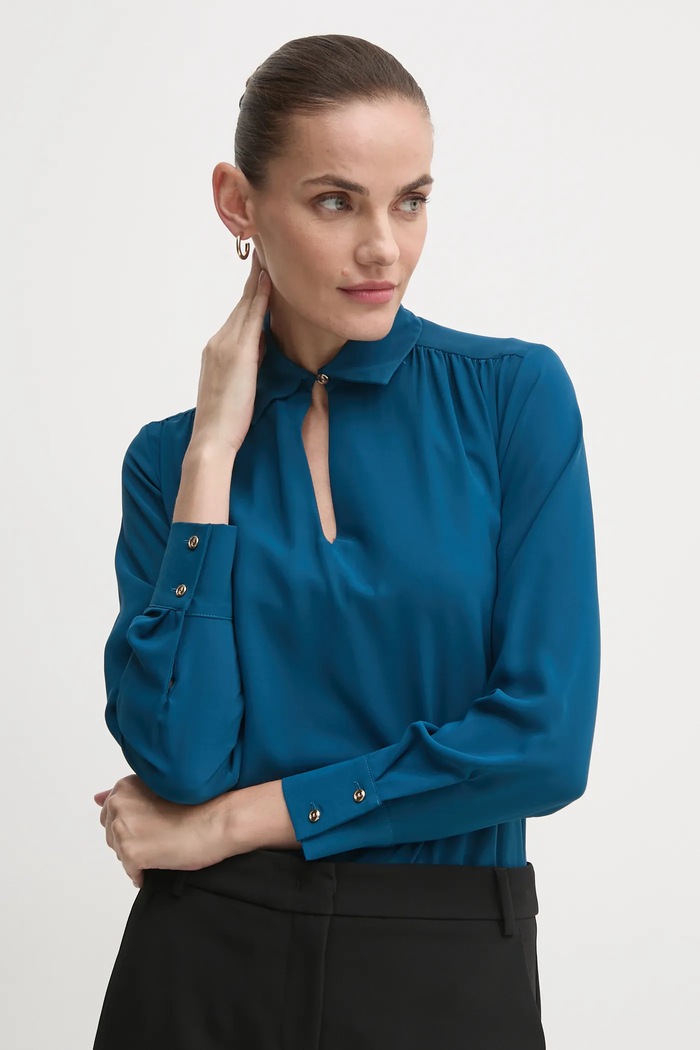 Halenka Artigli hladký tyrkysová ACBL000529