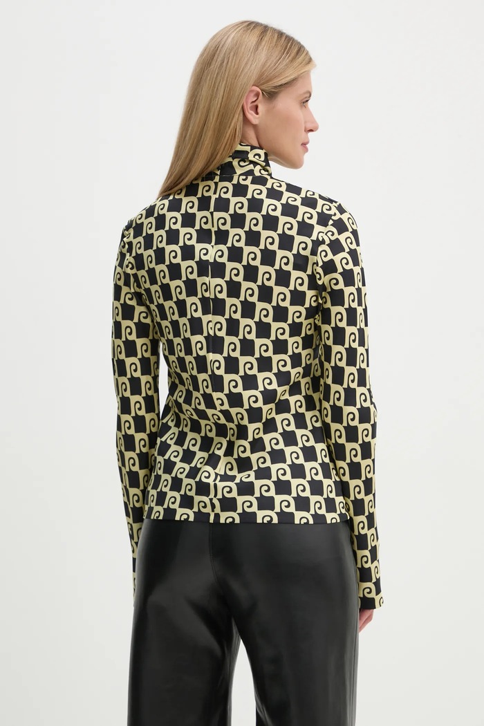 Abbigliamento Nanushka maglietta in seta MIKELA NW24FWTP40600 nero