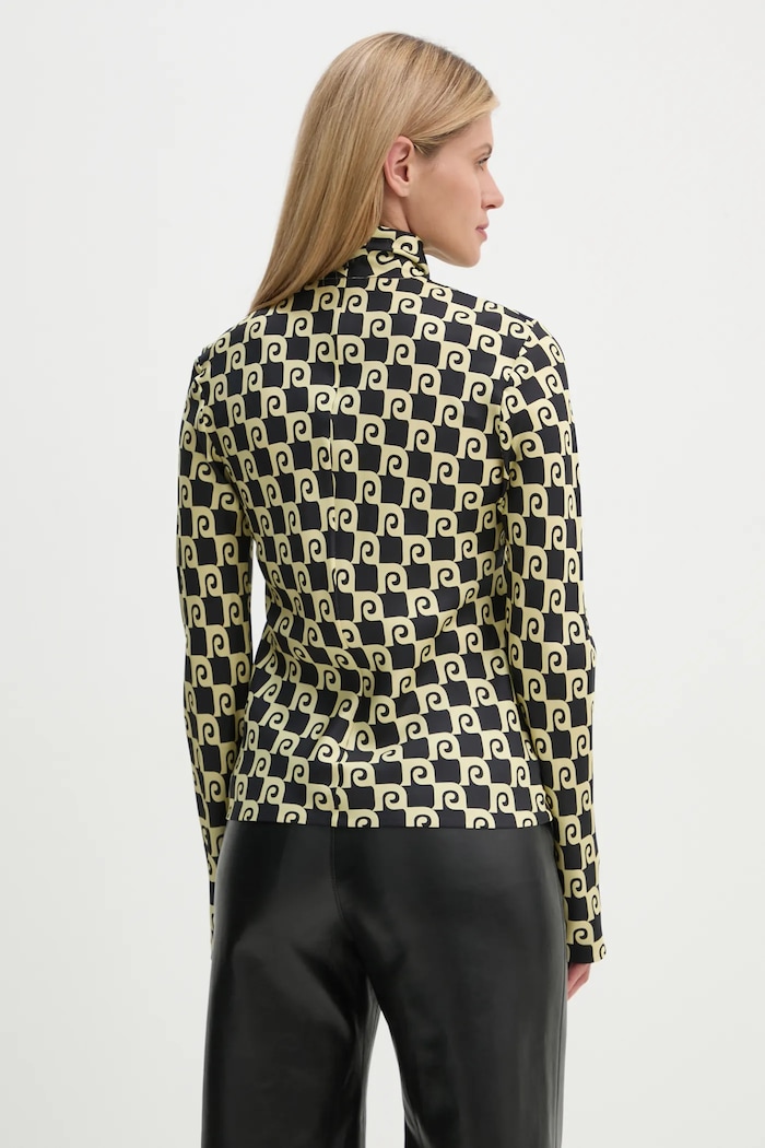 Abbigliamento Nanushka maglietta in seta MIKELA NW24FWTP40600 nero
