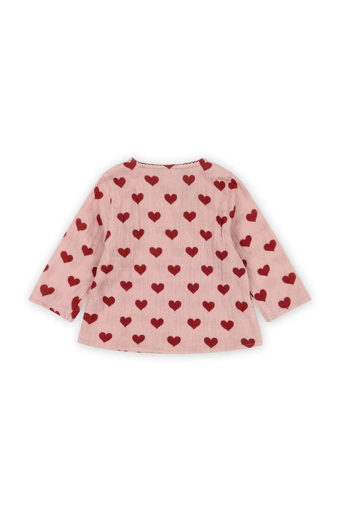 Бебешка памучна блуза Konges Sløjd COCO BLOUSE GOTS KS101460 розов AW24