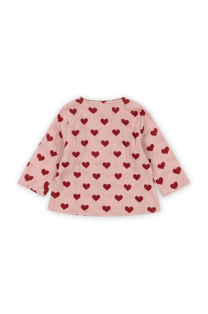 Бебешка памучна блуза Konges Sløjd COCO BLOUSE GOTS KS101460 розов AW24