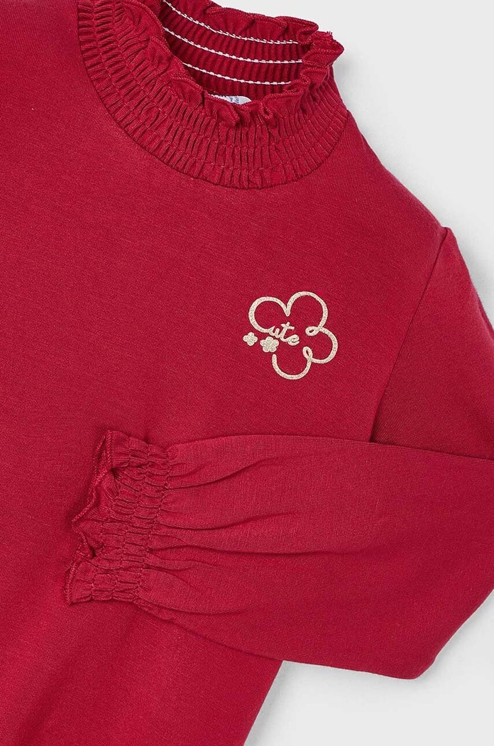Mayoral Bluza copii 145.6E.Mini.9BYH rosu AW24