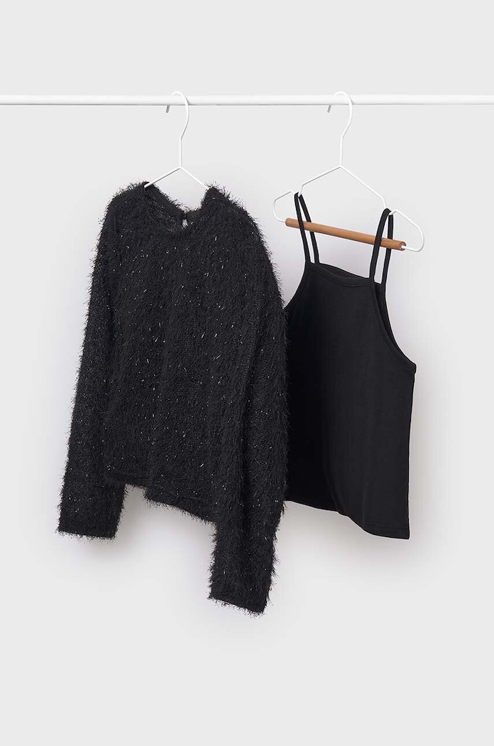 Mayoral Bluza copii negru 7006.8A.Junior.9BYH