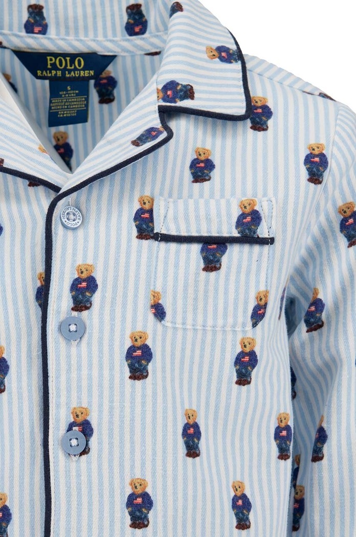 CHLAPEC Dětské bavlněné pyžamo Polo Ralph Lauren 8P0149 modrá