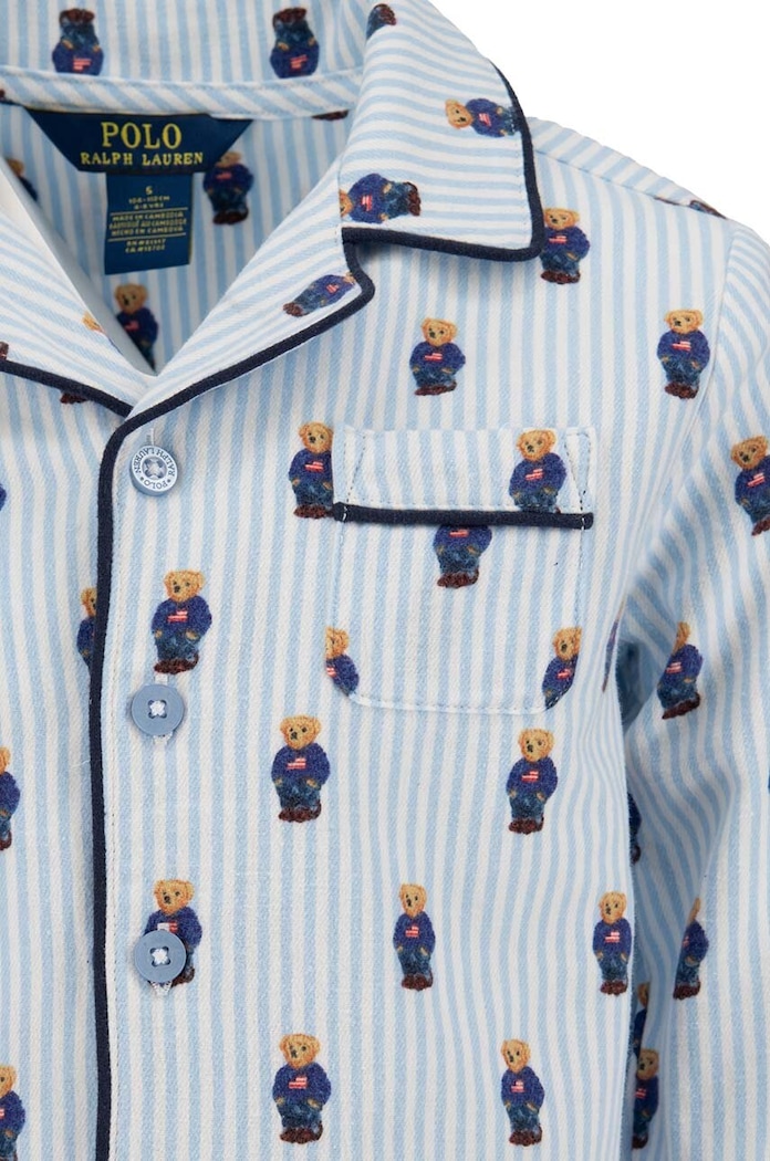 CHLAPEC Dětské bavlněné pyžamo Polo Ralph Lauren 8P0149 modrá