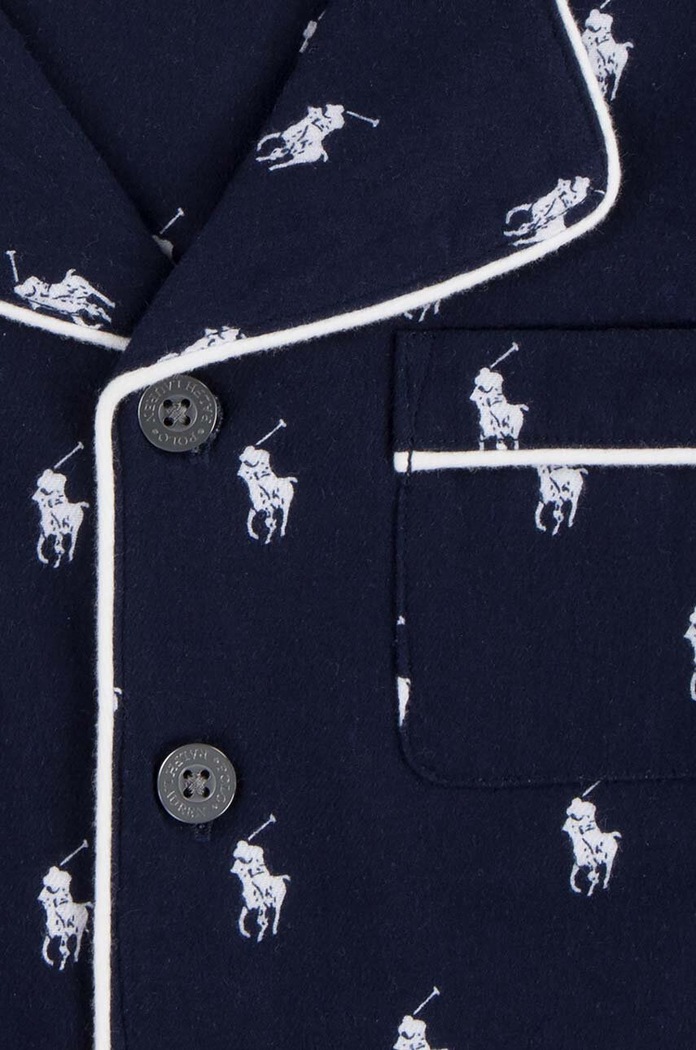 Αγορίστικα Παιδικές βαμβακερές πιτζάμες Polo Ralph Lauren 8P0137.BCV σκούρο μπλε