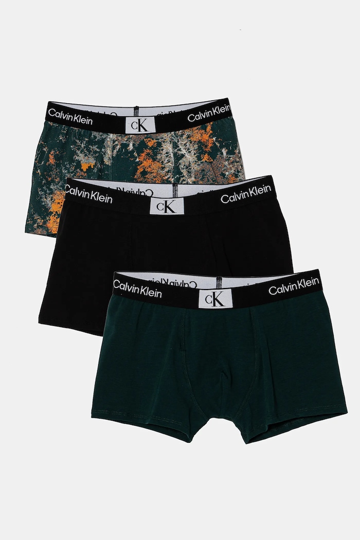 Детски боксерки Calvin Klein Underwear (3 броя) ситен тюркоазен B70B700486.9BYH