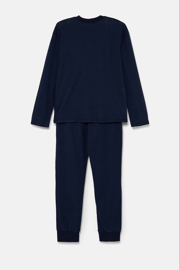 Dětské bavlněné pyžamo United Colors of Benetton 3VD00P07A.G.Seasonal námořnická modř AW24