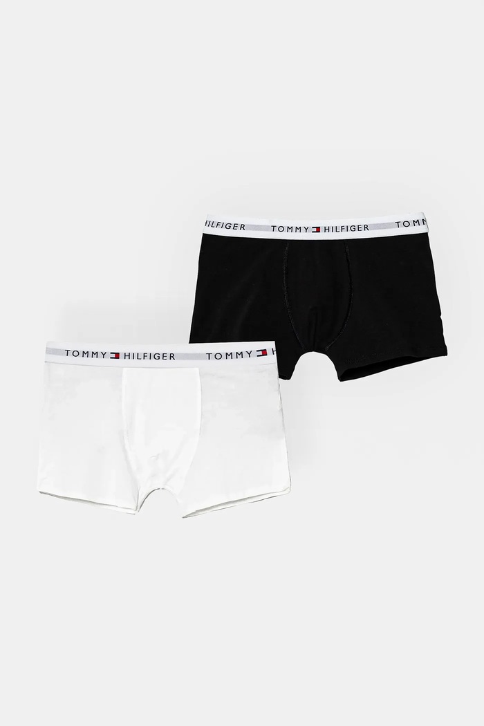 Detské boxerky Tommy Hilfiger 2-pak potlač biela UB0UB00549.9BYH
