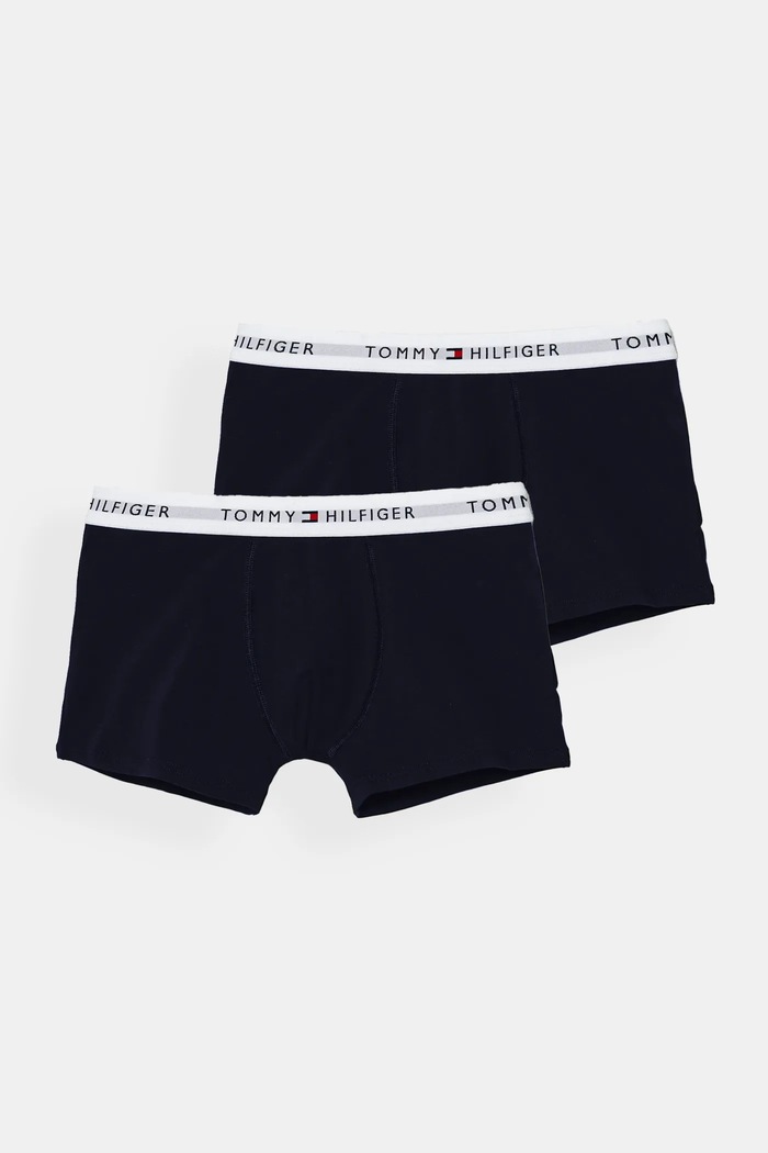 Otroške boksarice Tommy Hilfiger 2-pack Potisk mornarsko modra UB0UB00549.9BYH