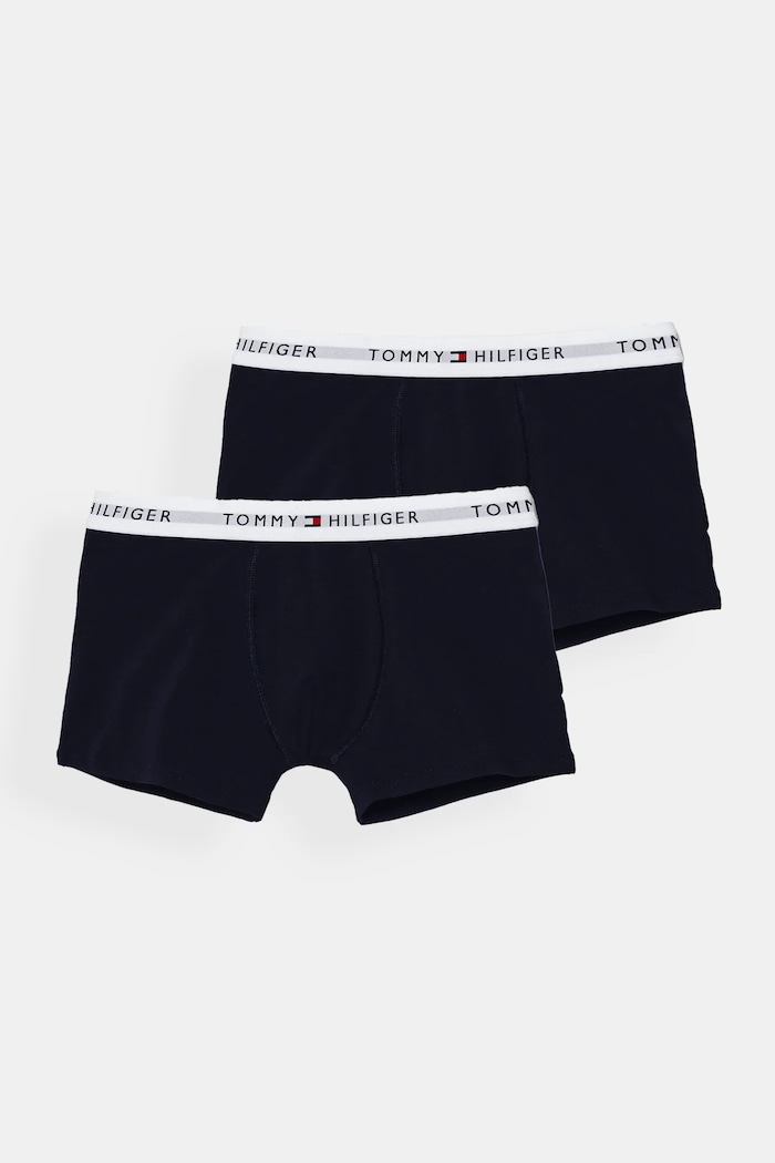 Otroške boksarice Tommy Hilfiger 2-pack Potisk mornarsko modra UB0UB00549.9BYH