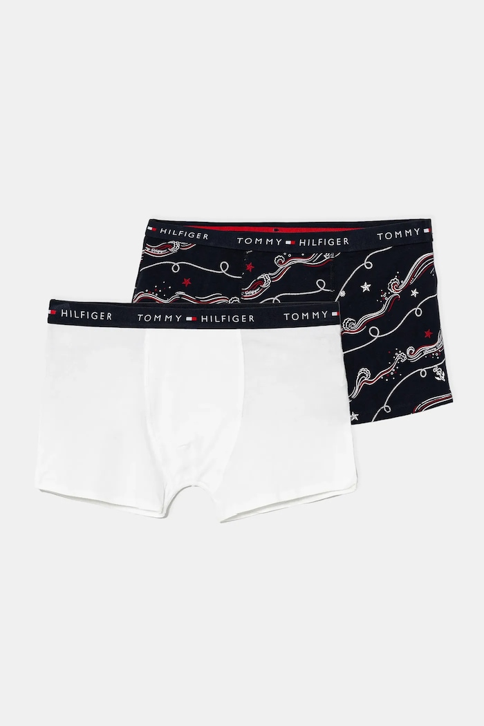 Детски боксерки Tommy Hilfiger (2 чифта) прилепнали боксерки тъмносин UB0UB00550.9BYH