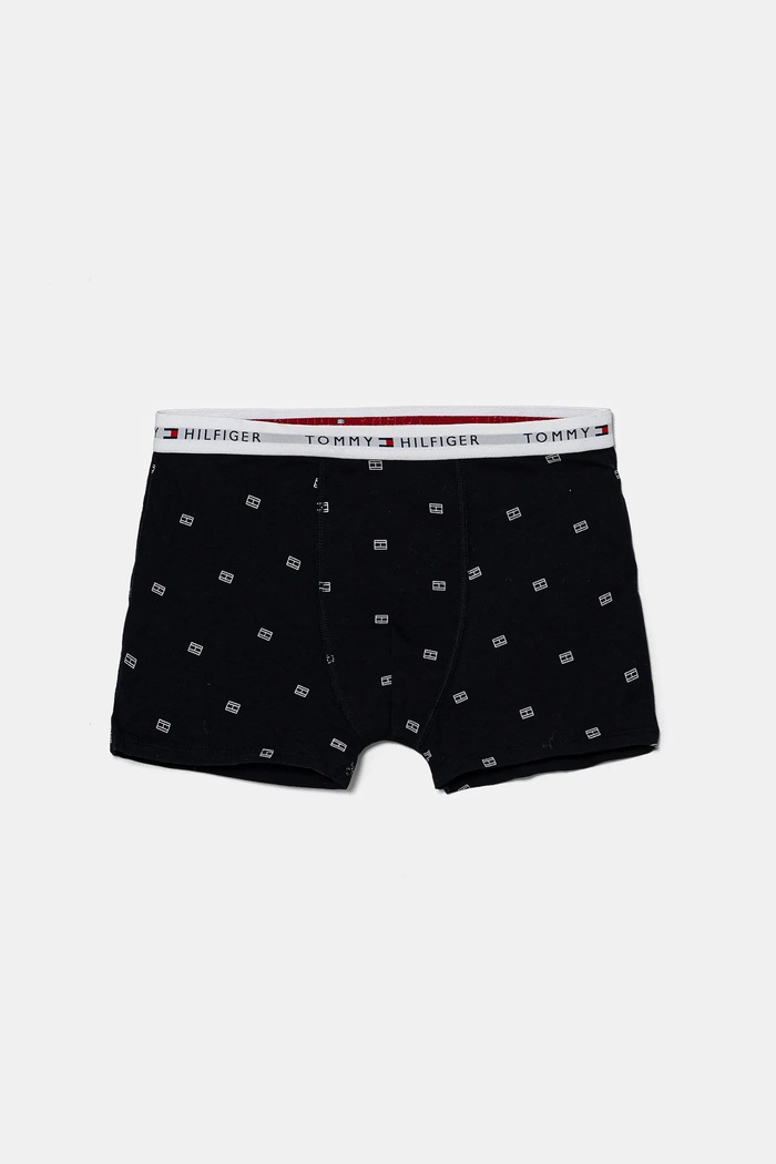 Dětské boxerky Tommy Hilfiger 3-pack UB0UB00551.9BYH námořnická modř AW24