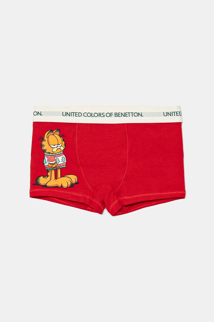 Dětské boxerky United Colors of Benetton přiléhavé boxerky červená 32IM0X01A.G.Seasonal