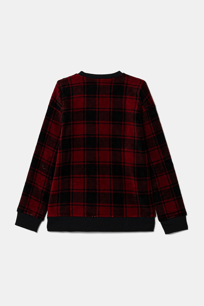Abercrombie & Fitch bluza piżamowa dziecięca KI213.4030 bordowy AW24