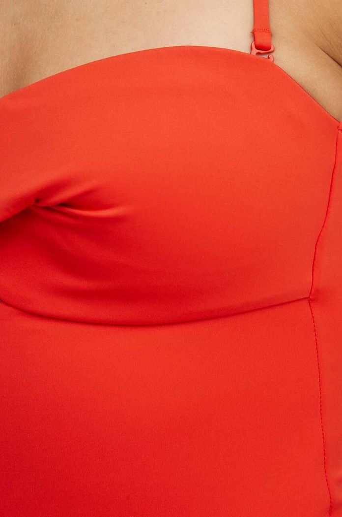 Jednoczęściowy strój kąpielowy Calvin Klein KW0KW02582 czerwony
