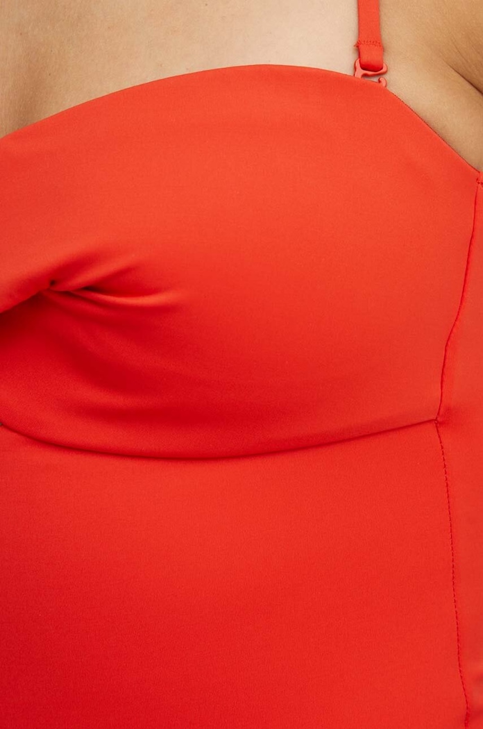 Jednoczęściowy strój kąpielowy Calvin Klein KW0KW02582 czerwony