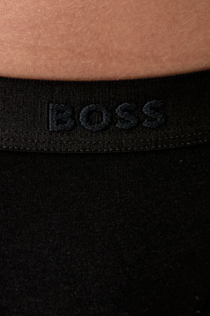 Ρούχα BOSS στρινγκ γυναικεία με βαμβάκι STRING BEA 50520398 μαύρο