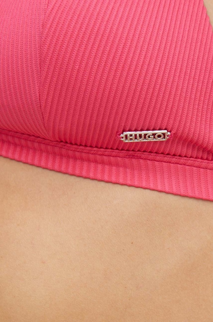 Plavková podprsenka HUGO růžová 50521476