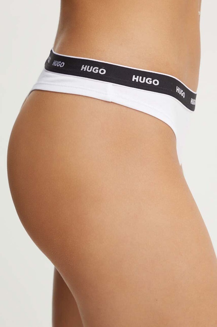 Oblečení Tanga HUGO 50510622 bílá