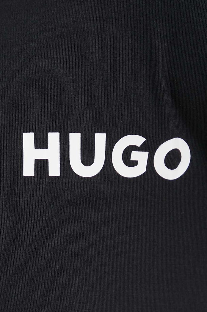Pyžamové tričko s dlhým rukávom HUGO 50490706 čierna