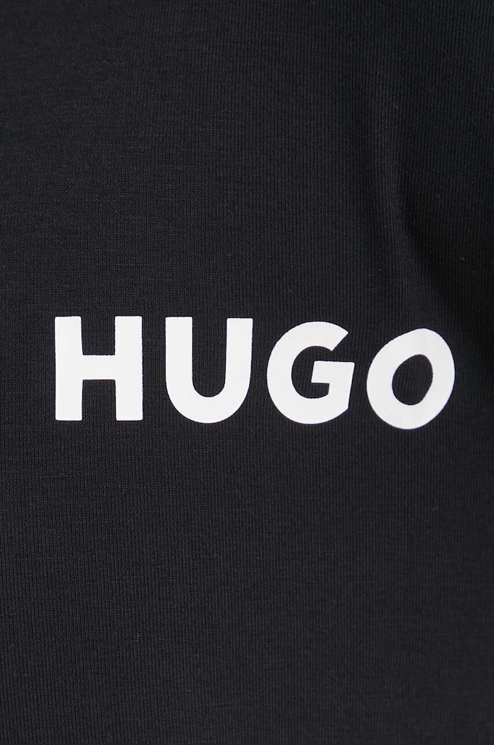 Pyžamové tričko s dlhým rukávom HUGO 50490706 čierna