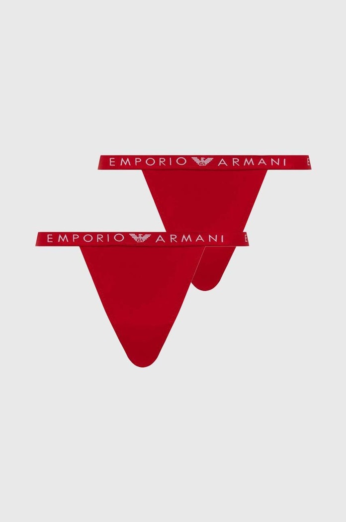 Emporio Armani Underwear stringi 2-pack dzianina czerwony 164522.4F227