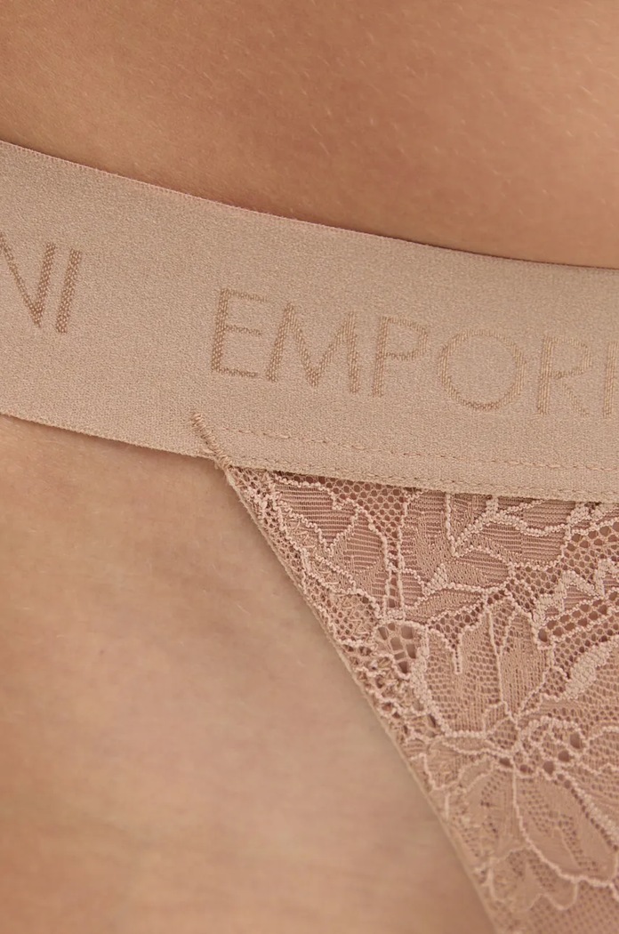 Emporio Armani Underwear stringi beżowy 164282.4R206