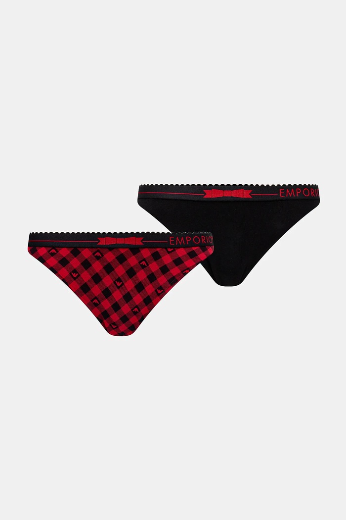 Emporio Armani Underwear figi 2-pack dzianina czarny 164752.4F225
