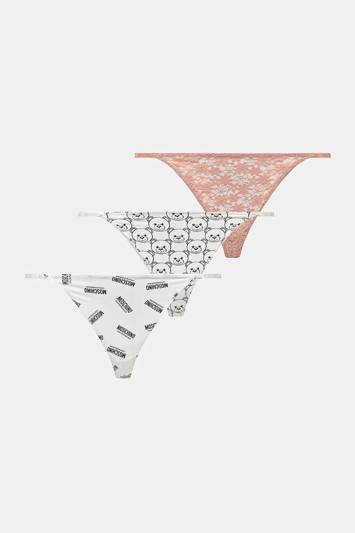 Tanga Moschino Underwear 3-pack tanga bílá A2305.4611