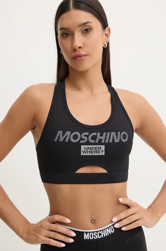 Moschino Underwear sutien moale negru A0804.4410