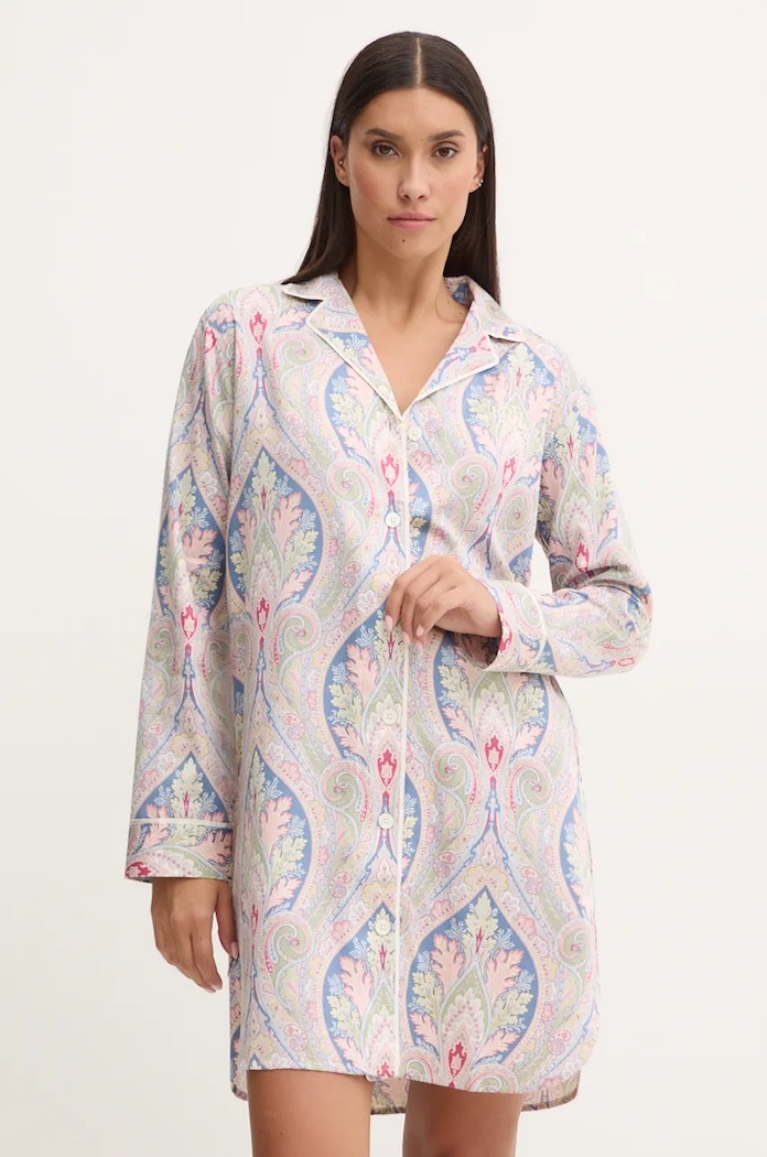 Noční košilka Lauren Ralph Lauren látka vícebarevná ILN32354
