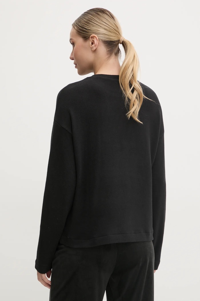Ρούχα Μακρυμάνικη μπλούζα πιτζάμας United Colors of Benetton 3Q413M06F μαύρο