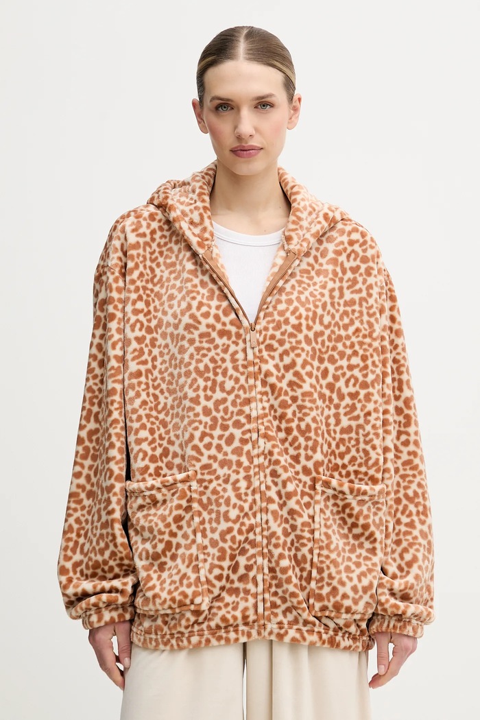 Kućni ogrtač United Colors of Benetton pletivo smeđa 6FK81800P