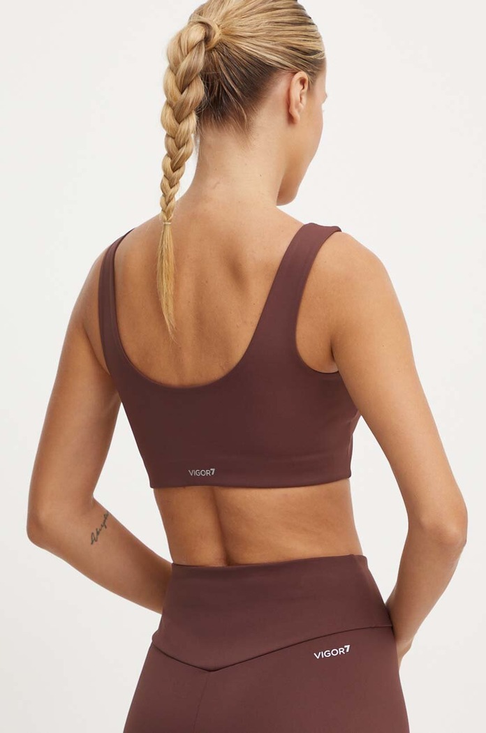 Oblečení Sportovní podprsenka EA7 Emporio Armani TJKLZ.6DTH58.1755 hnědá