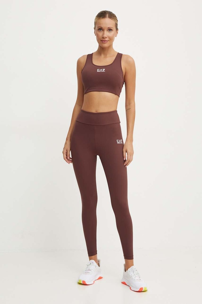Športová podprsenka EA7 Emporio Armani TJKLZ.6DTH59.1755 hnedá AW24
