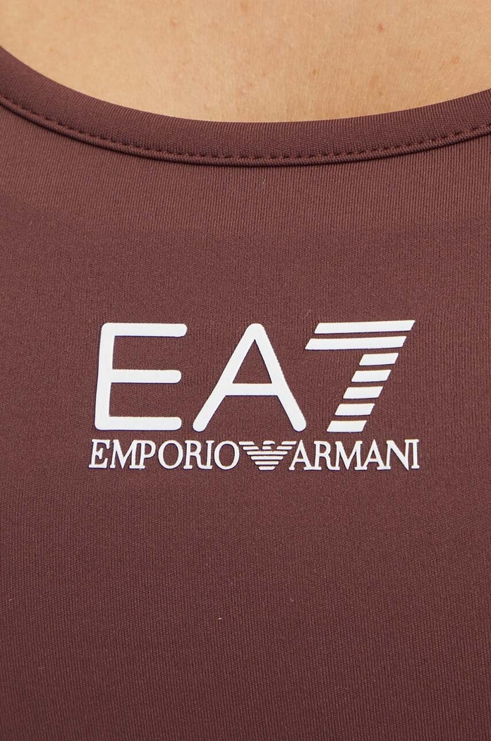 Športová podprsenka EA7 Emporio Armani TJKLZ.6DTH59.1755 hnedá