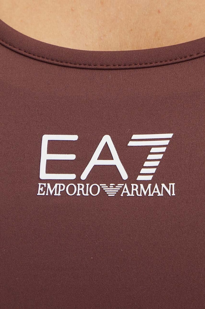 Športová podprsenka EA7 Emporio Armani TJKLZ.6DTH59.1755 hnedá