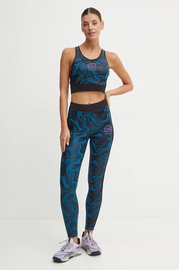 Športová podprsenka EA7 Emporio Armani TJVXZ.6DTH55.2505 modrá AW24
