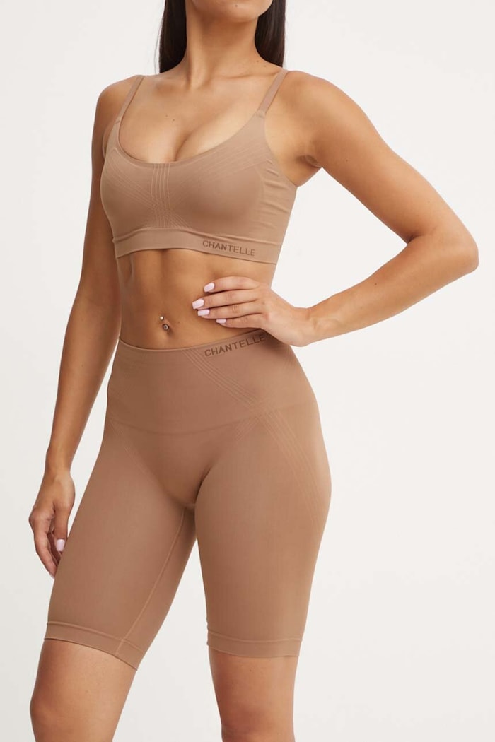 Chantelle pantaloni scurti modelatori maro C10U50