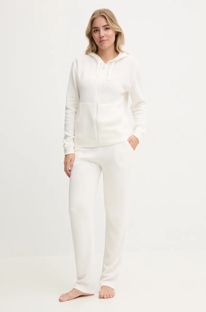 Chantelle pantaloni de loungewear pentru femei cu vâscoză uni bej C15WE0