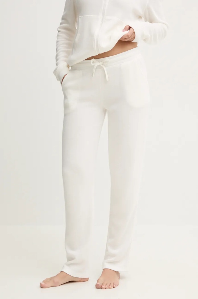 Chantelle pantaloni de loungewear pentru femei cu vâscoză C15WE0 bej AW25