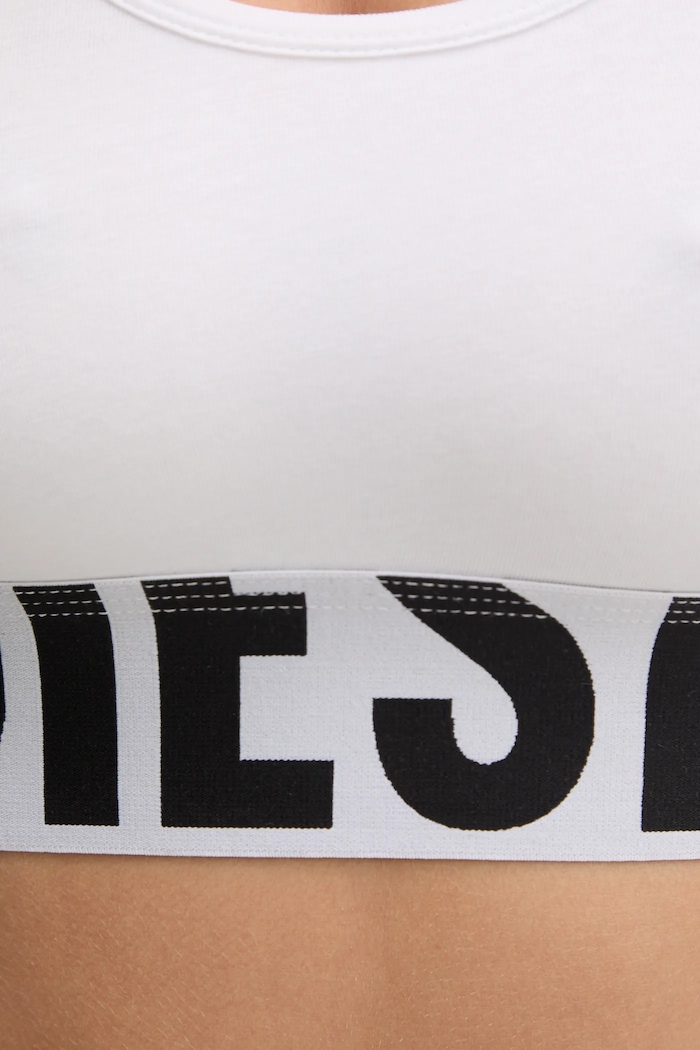 Oblečení Sportovní podprsenka Diesel UFSB-COTTON-RACE-BRALETTE A14591.0HMAU bílá