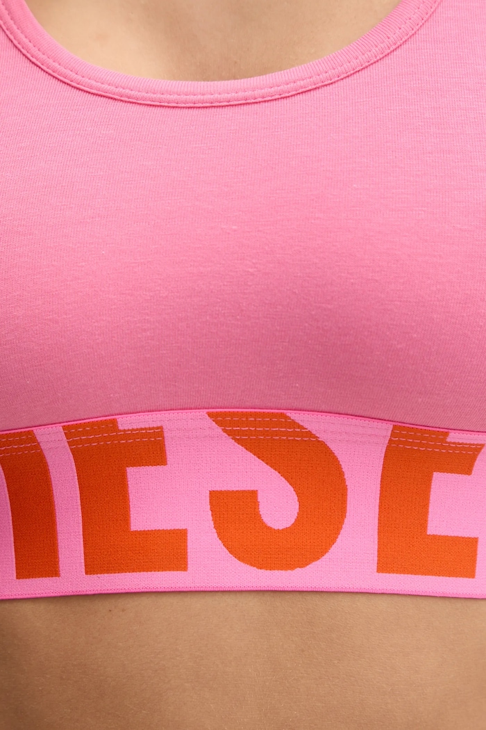 Oblečení Sportovní podprsenka Diesel UFSB-COTTON-RACE-BRALETTE A14591.0HMAU růžová