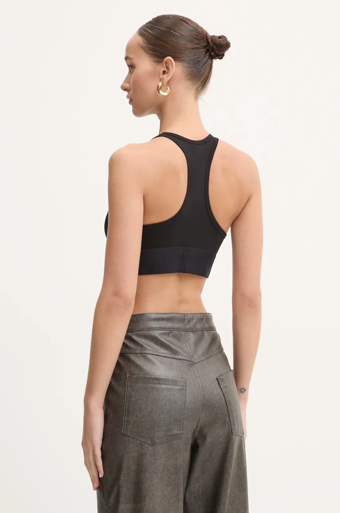 Odzież Diesel biustonosz sportowy UFSB-COTTON-RACE-BRALETTE A14591.0HMAU czarny