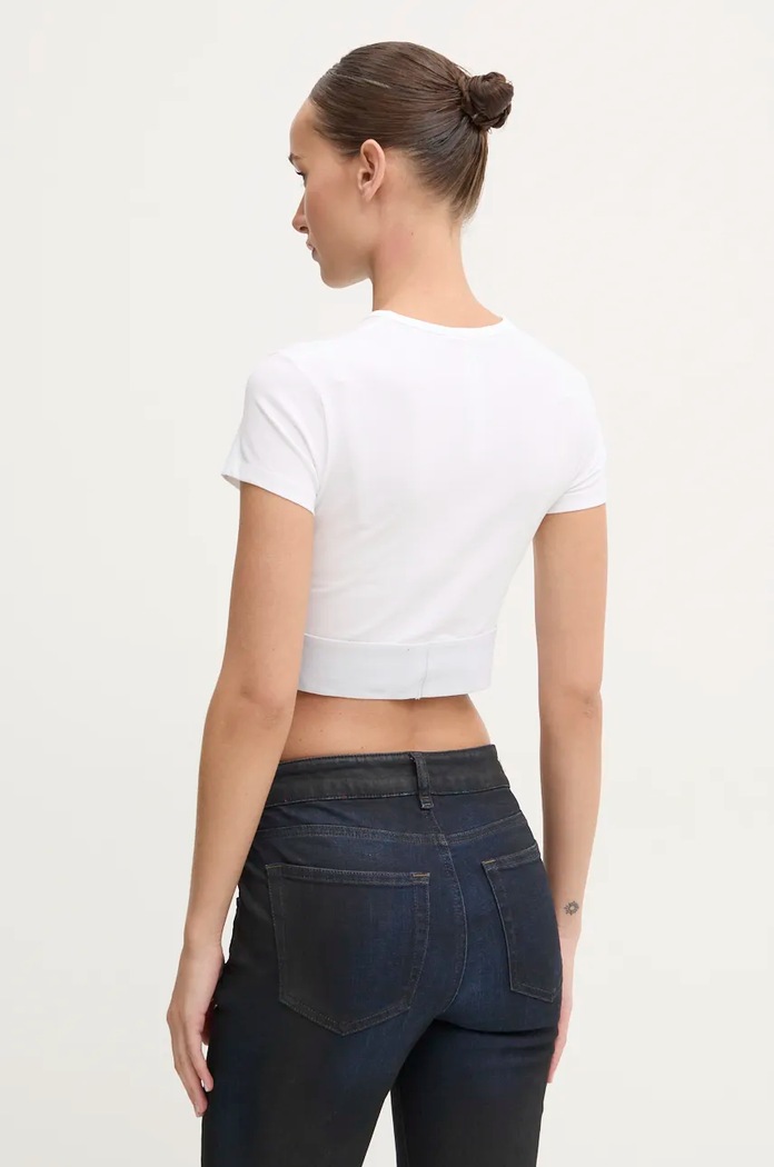 Oblečenie Tričko Diesel UFSB-COTTON-RACE-BRALETTE A14593.0HMAU biela