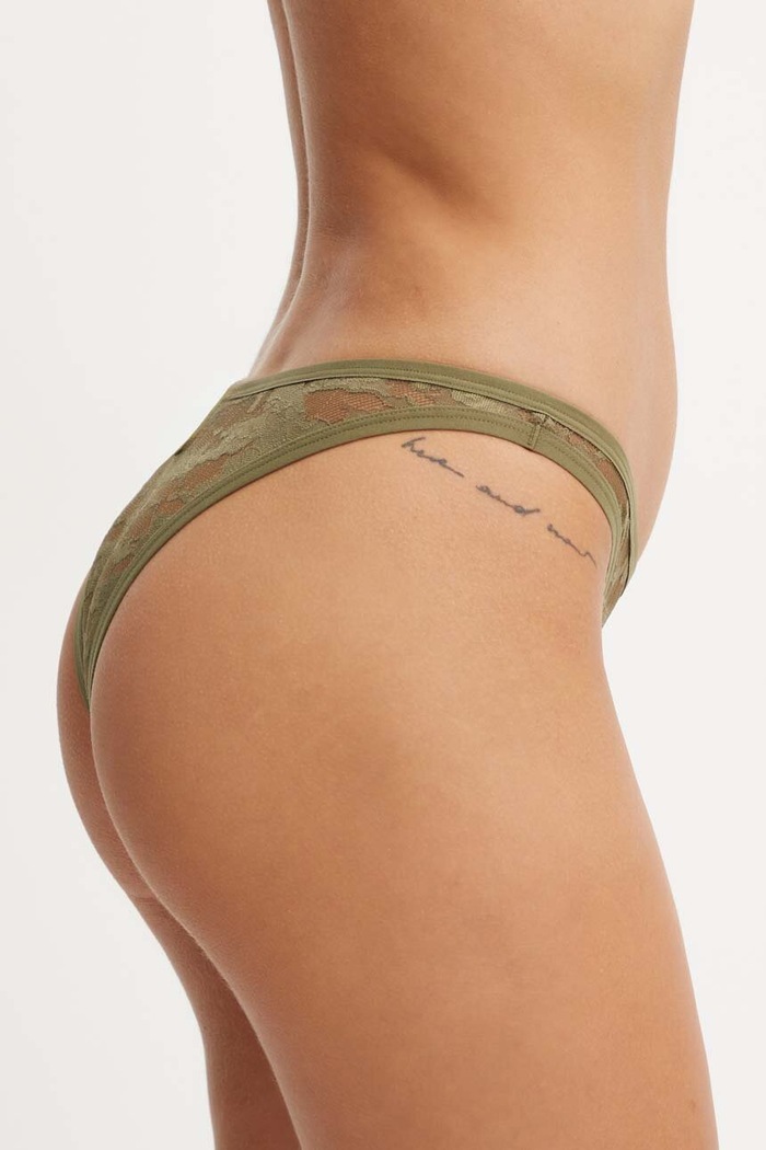 Brazilian στρινγκ Diesel UFPN-D-OVAL-PUNCHY-BRIEF A15390.0DRAK πράσινο AW24