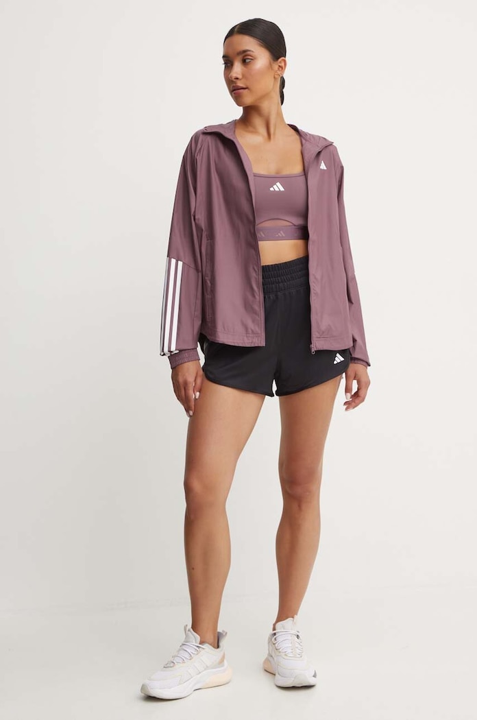 Športová podprsenka adidas Performance Hyperglam IX3227 fialová AW24